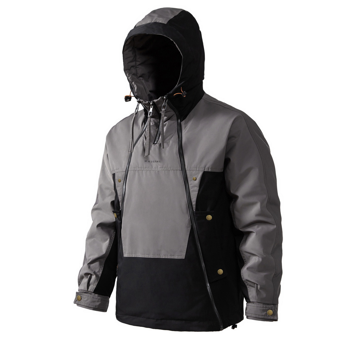 Vornel | Men’s Winter Zip-Up Jacket with Removable Hood6