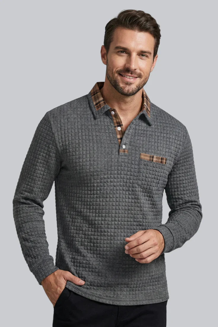 Brennor | Men’s Button-Neck Knitted Jumper