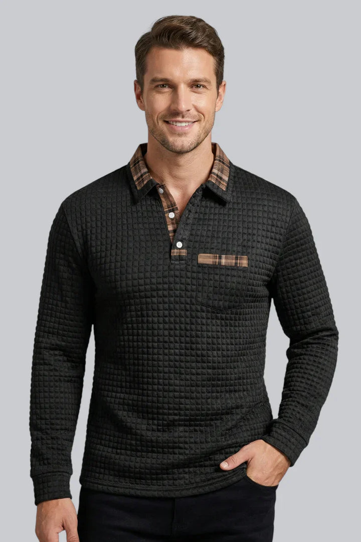 Brennor | Men’s Button-Neck Knitted Jumper