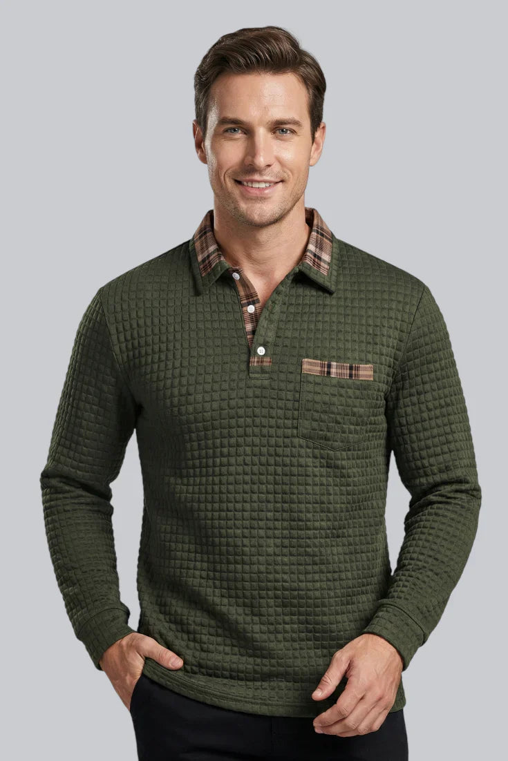Brennor | Men’s Button-Neck Knitted Jumper