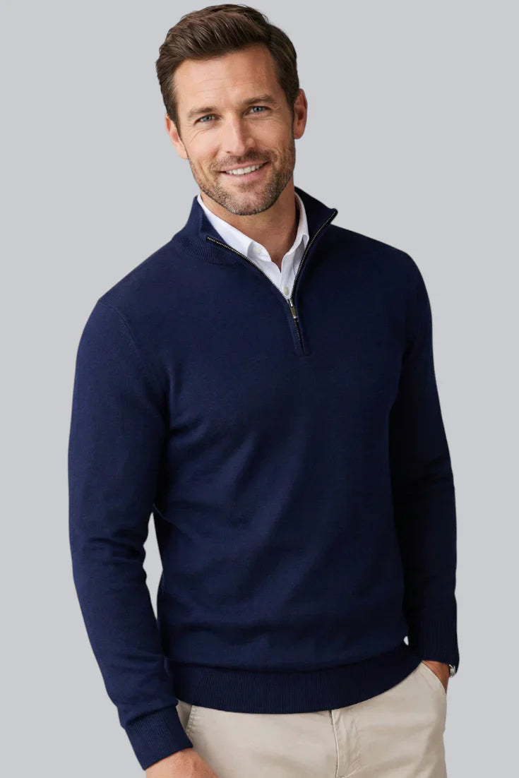 Halvern | Men’s Chunky Striped Knit Jumper